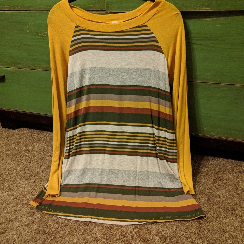 Raglan Stripe Top